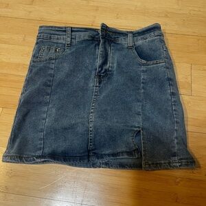 Denim Mini Skirt/skort